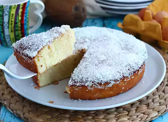 Brasiliansk kokoskage - bolo toalha felpuda