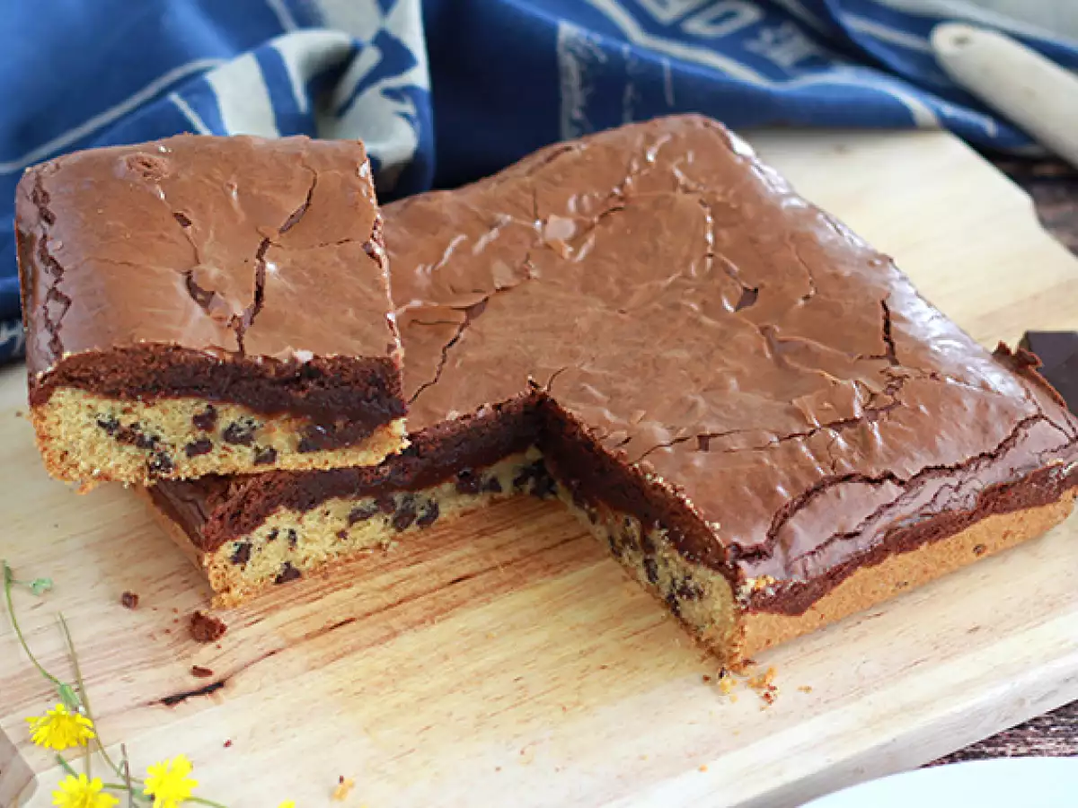 Brookies – kage med cookie- og browniedej, perfekt til eftermiddagshygge! - foto 2