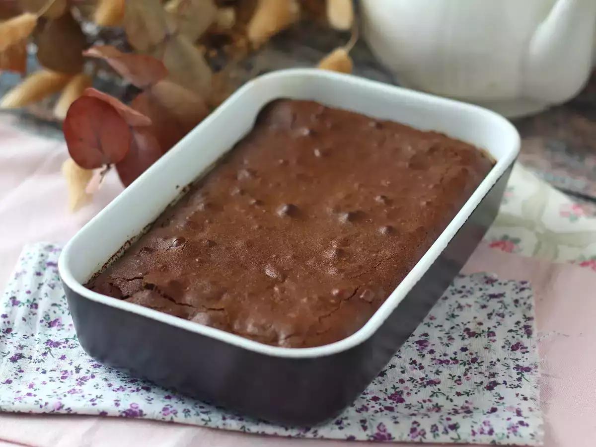 Brownie med chokolade og valnødder i airfryer - foto 6