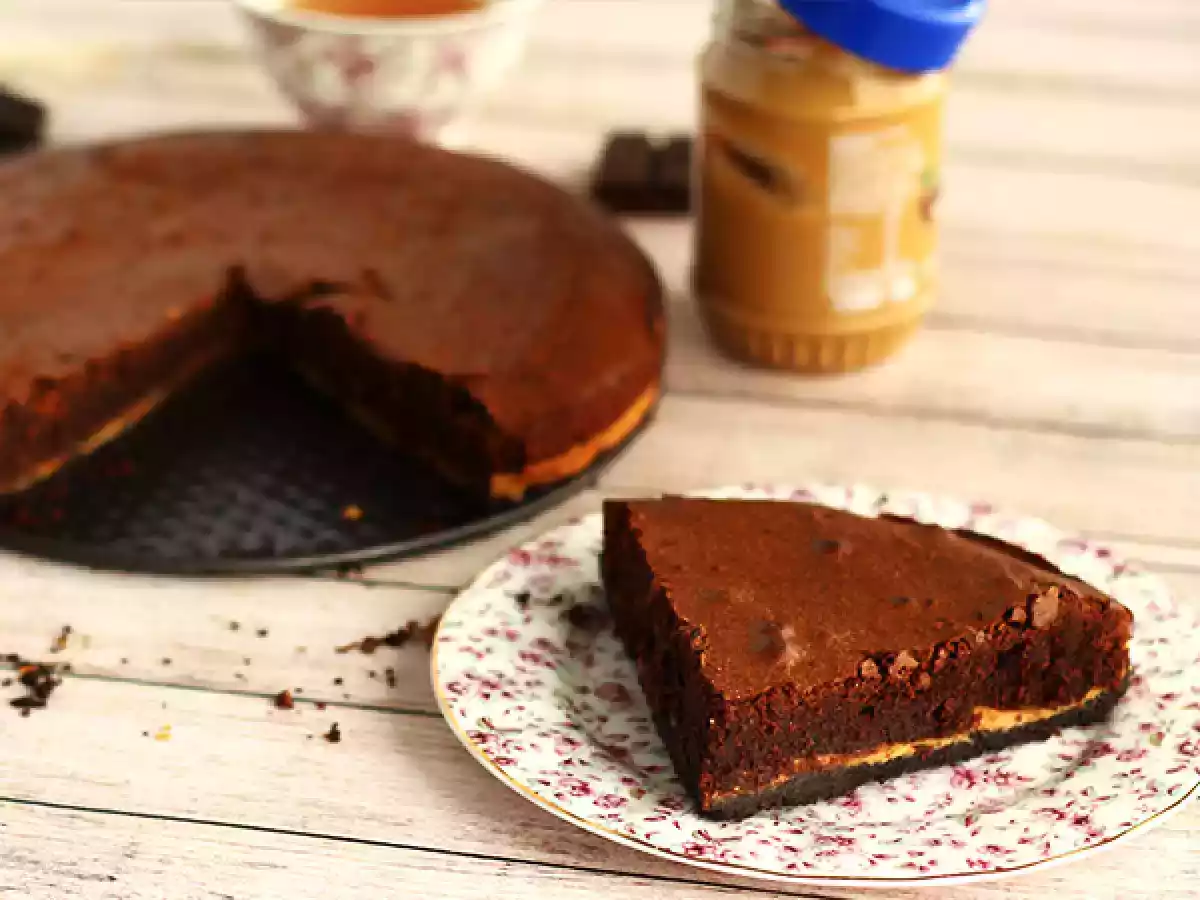 Brownie med jordnøddesmør og Oreo-kiks - foto 2