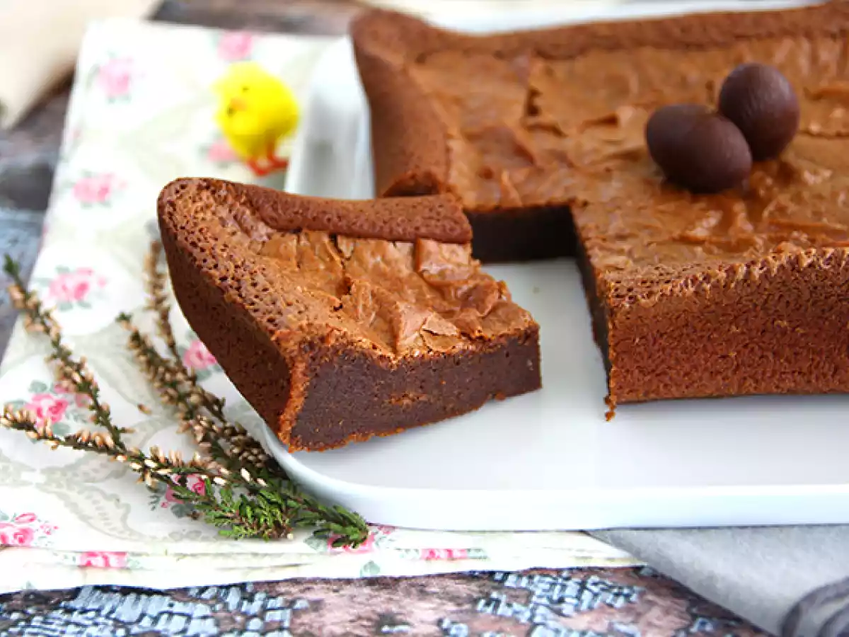 Brownie med rester af påskechokolade - foto 4