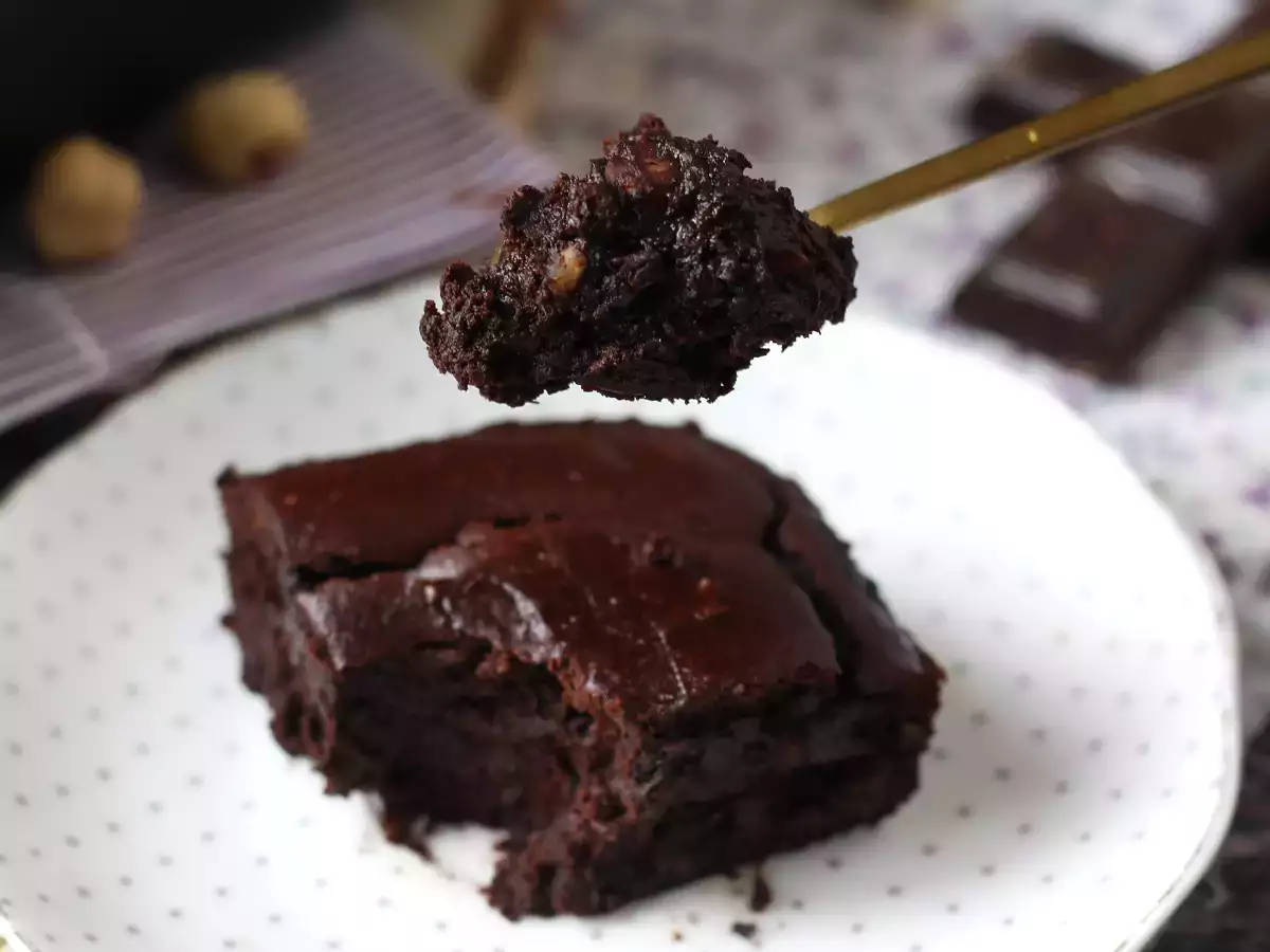 Brownie med sød kartoffel uden smør eller olie - foto 2