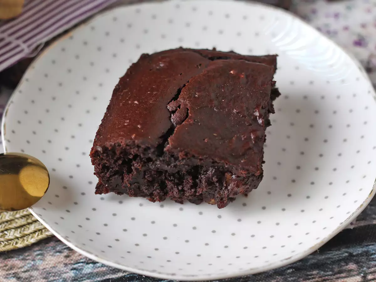 Brownie med sød kartoffel uden smør eller olie - foto 4