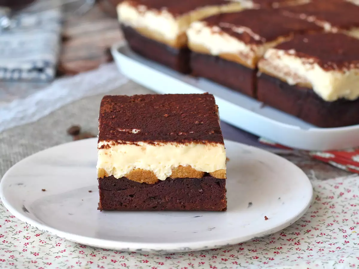 Brownie- og tiramisu-elskere, vi har den perfekte kage til jer!