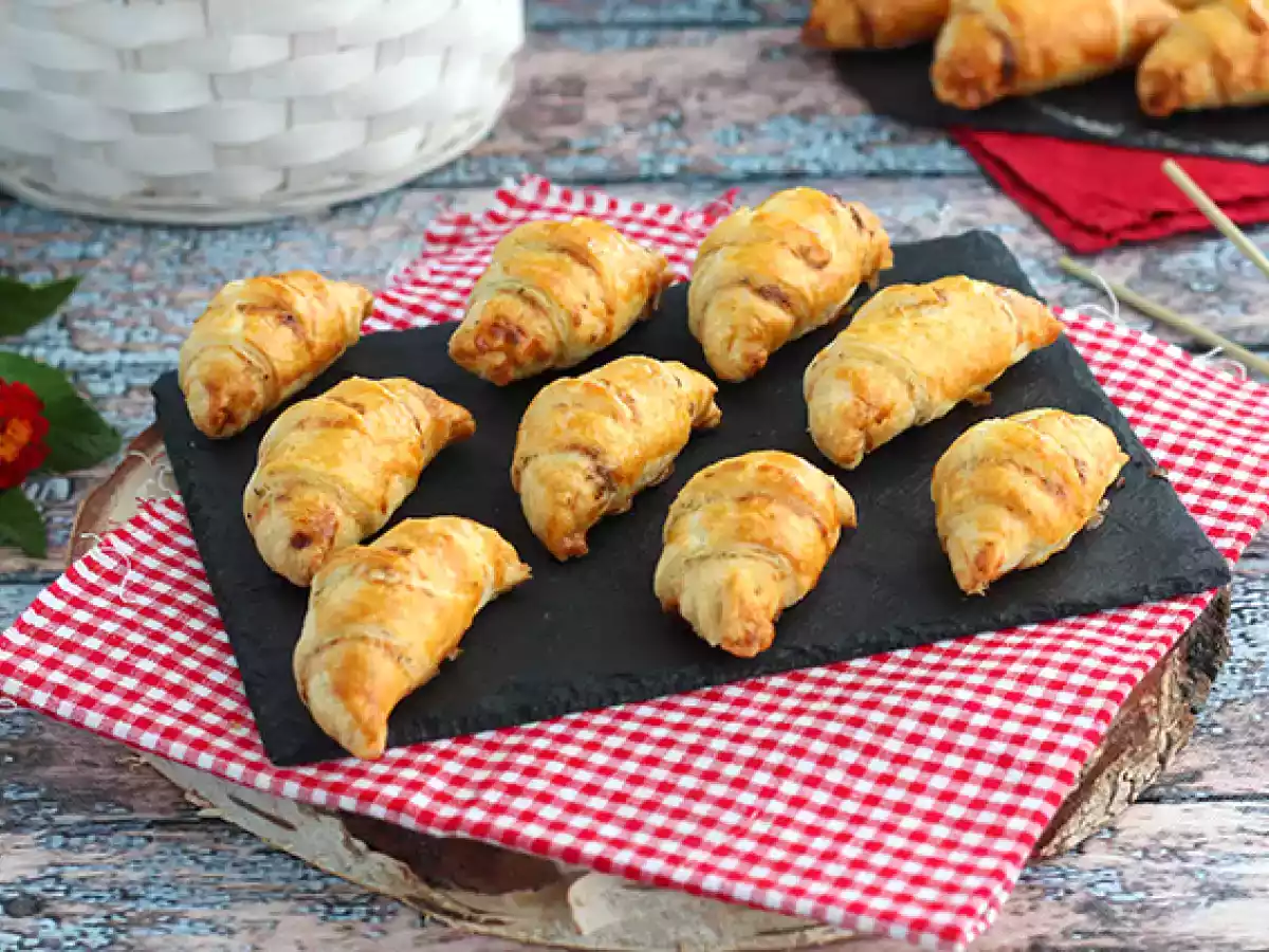 Butterdejscroissanter med skinke og fromage frais - foto 2