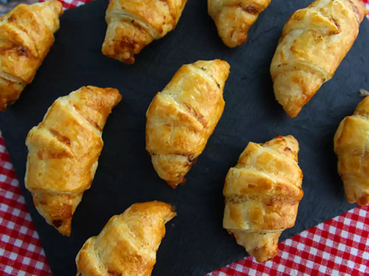 Butterdejscroissanter med skinke og fromage frais - foto 3