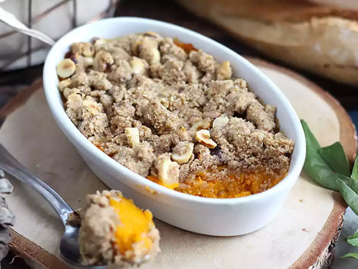 Butternut crumble med hasselnødder - foto 2