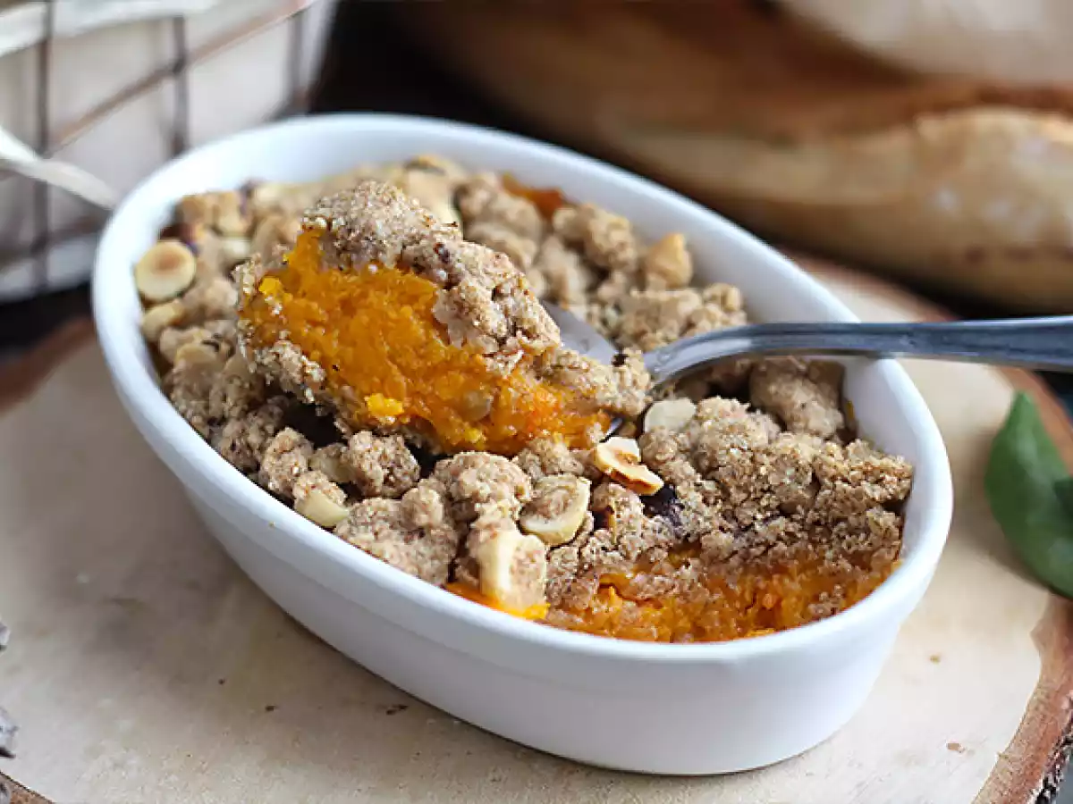 Butternut crumble med hasselnødder - foto 4