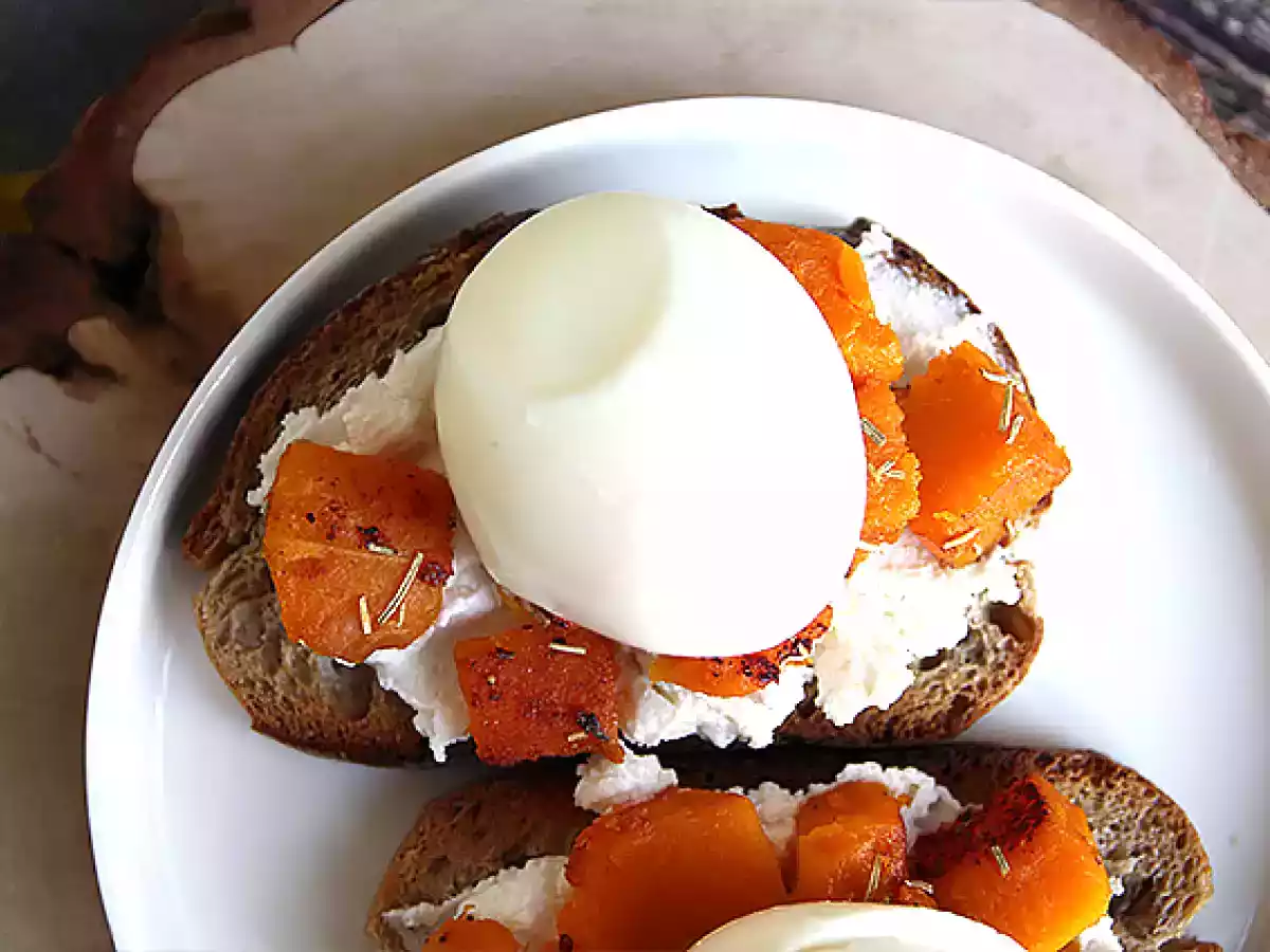 Butternut ricotta og æggesandwiches - foto 3