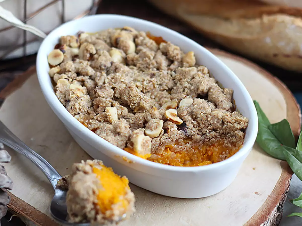 Butternutcrumble med hasselnødder - foto 2