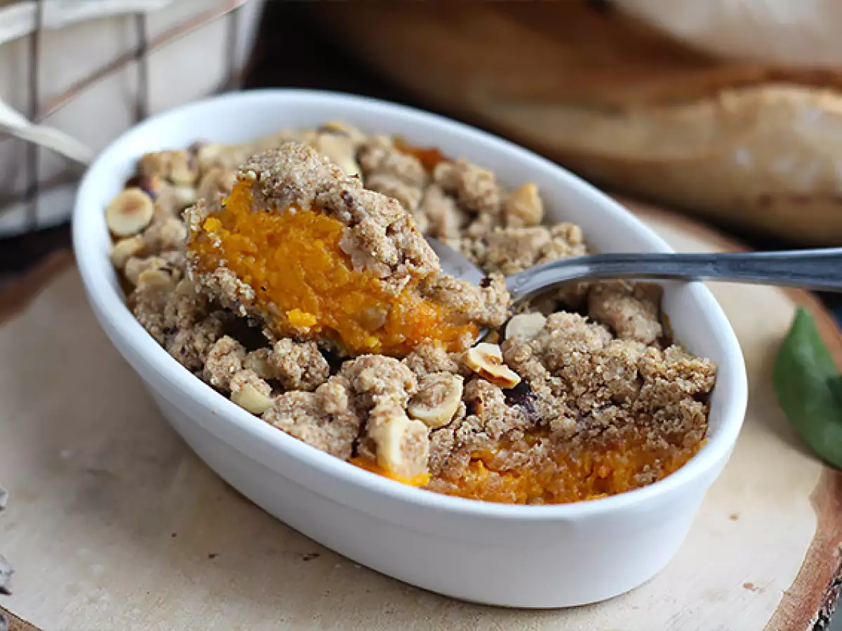 Butternutcrumble med hasselnødder - foto 4