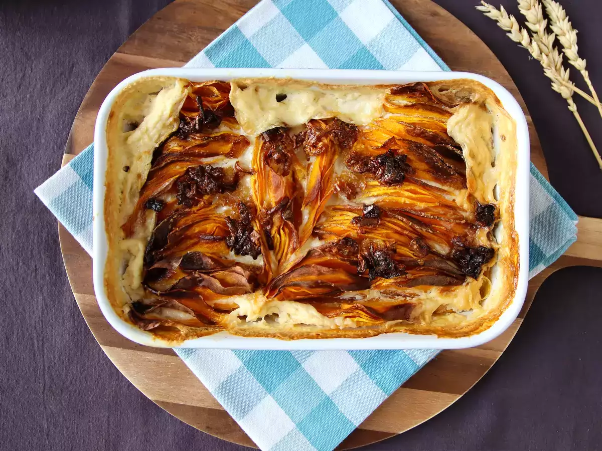 Butternutgratin i airfryer à la dauphinois - foto 4