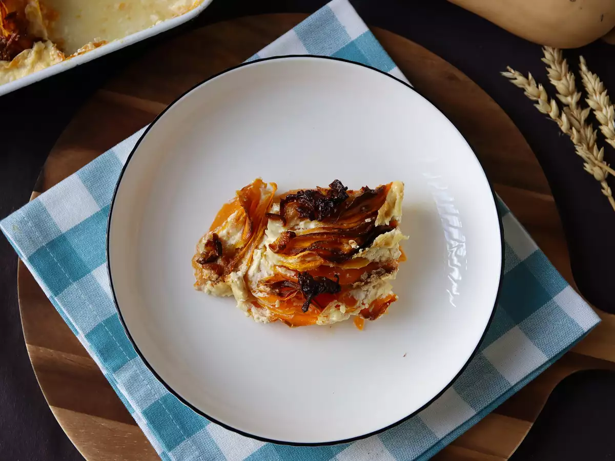 Butternutgratin i airfryer à la dauphinois - foto 6