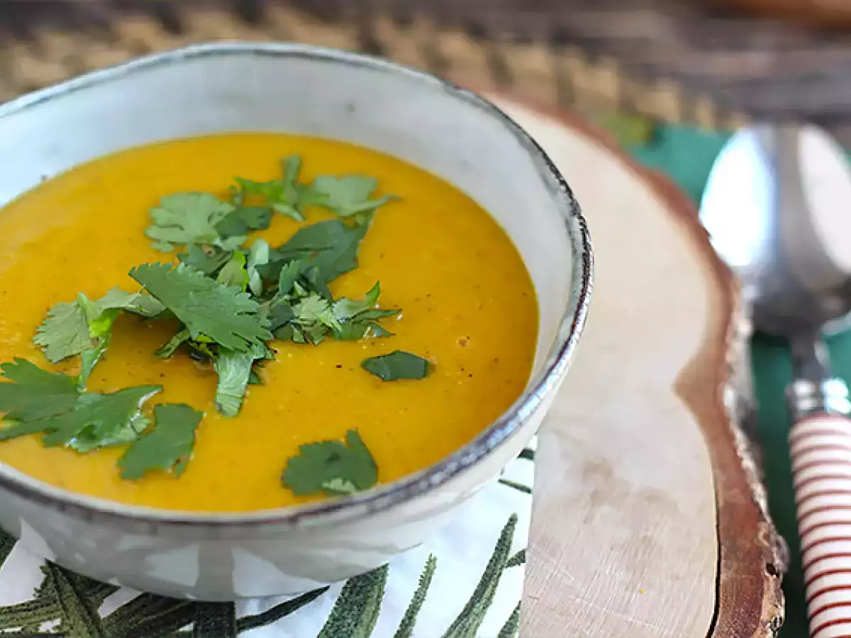 Butternutsuppe med røde linser - foto 3