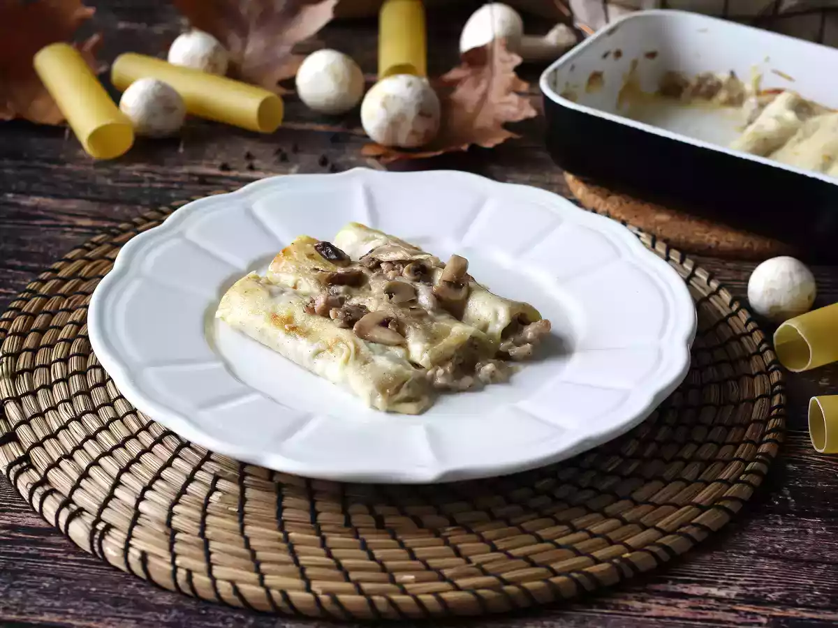 Cannelloni med svampe og pølse: en fyldig og velsmagende forret - foto 2
