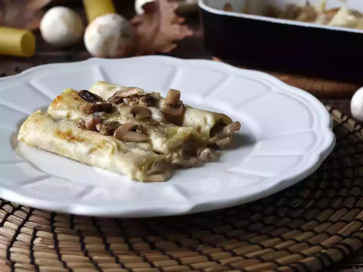 Cannelloni med svampe og pølse: en fyldig og velsmagende forret - foto 3