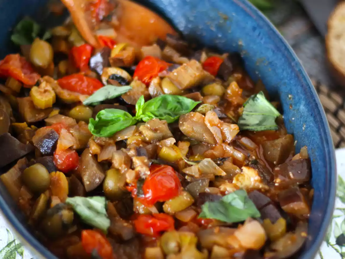 Caponata siciliana, den uundgåelige hurtige og nemme italienske opskrift - foto 2