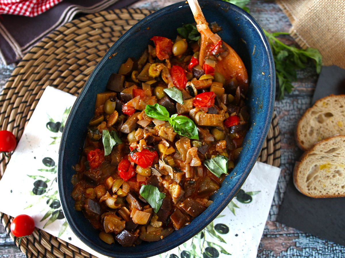 Caponata siciliana, den uundgåelige hurtige og nemme italienske opskrift - foto 3