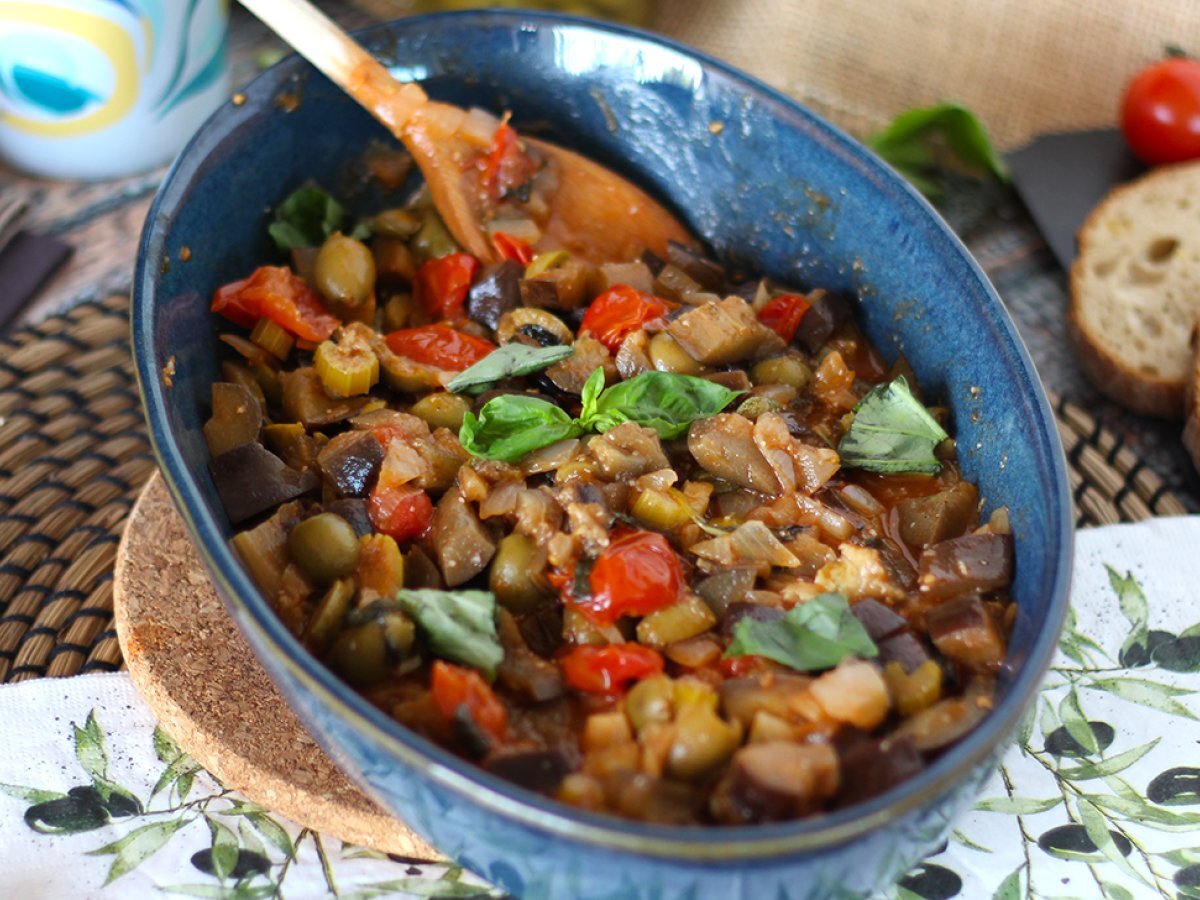 Caponata siciliana, den uundgåelige hurtige og nemme italienske opskrift - foto 4