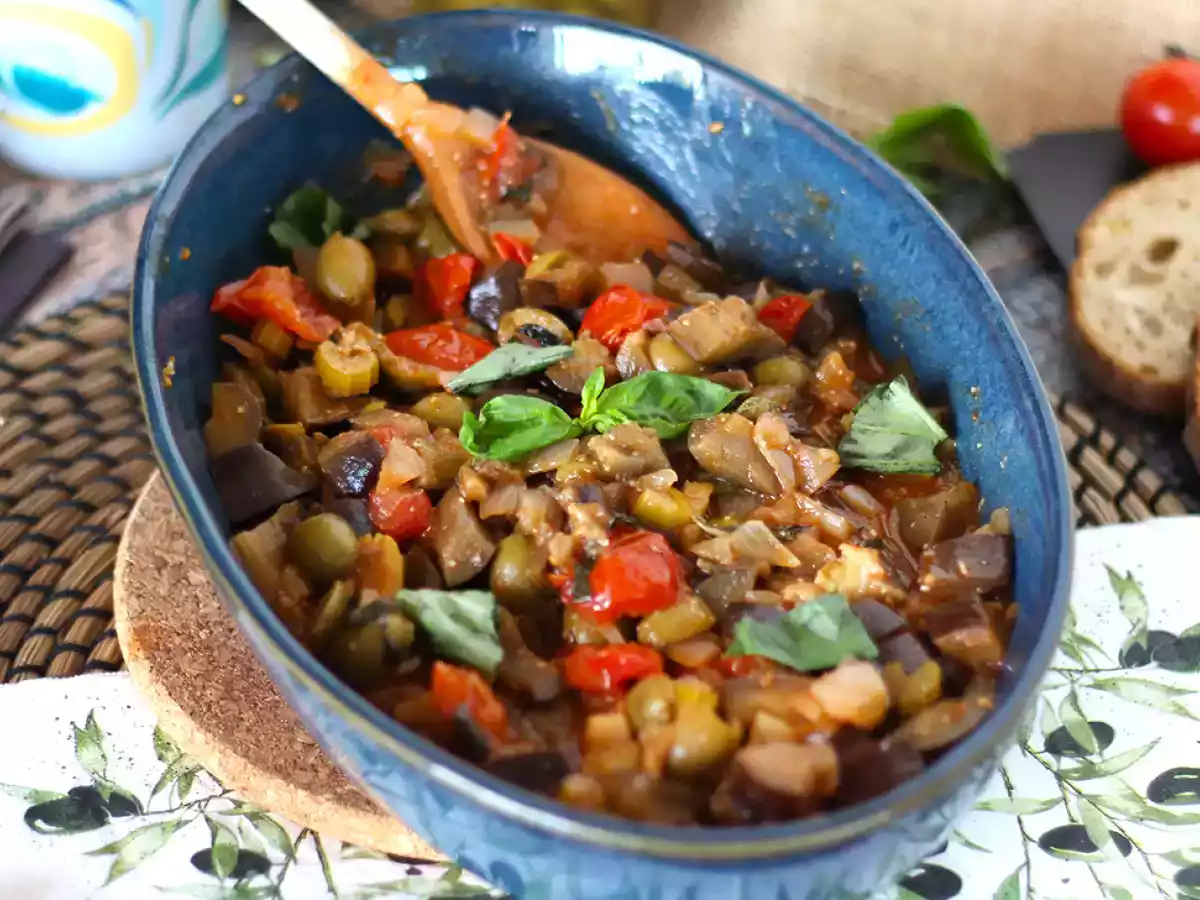 Caponata siciliana, den uundgåelige hurtige og nemme italienske opskrift - foto 4