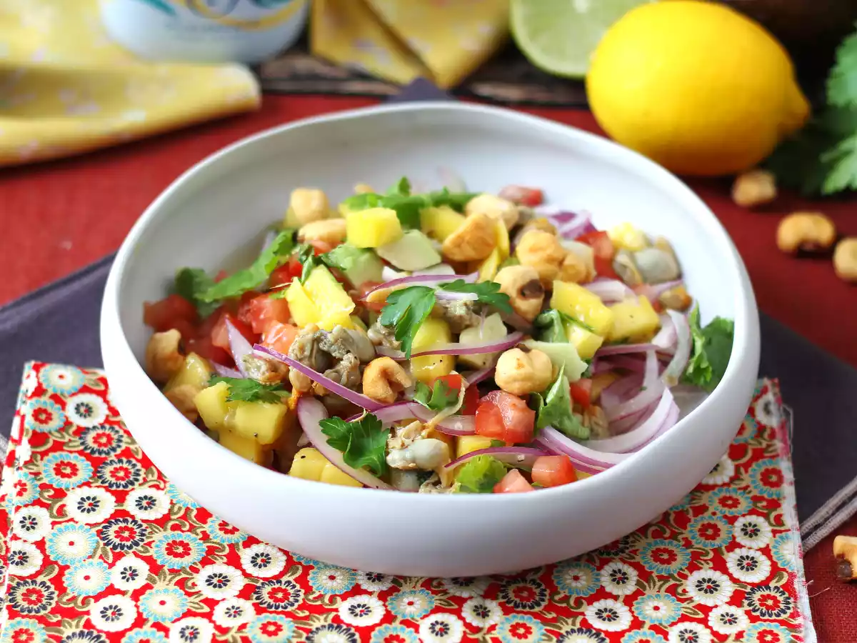 Ceviche med hjertemuslinger på dåse