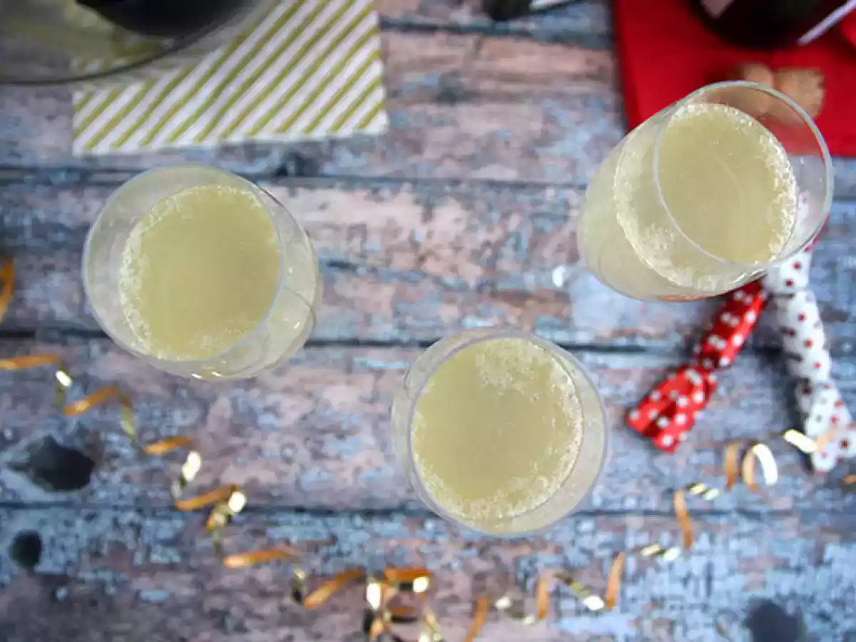 Champagnesuppe, en festlig cocktail - foto 3