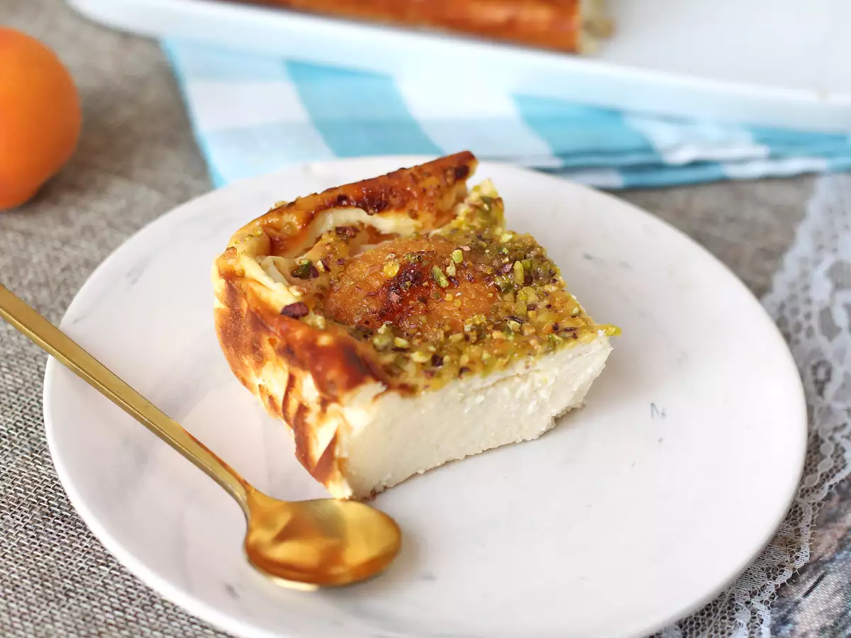 Cheesecake med smeltende abrikoser - foto 3
