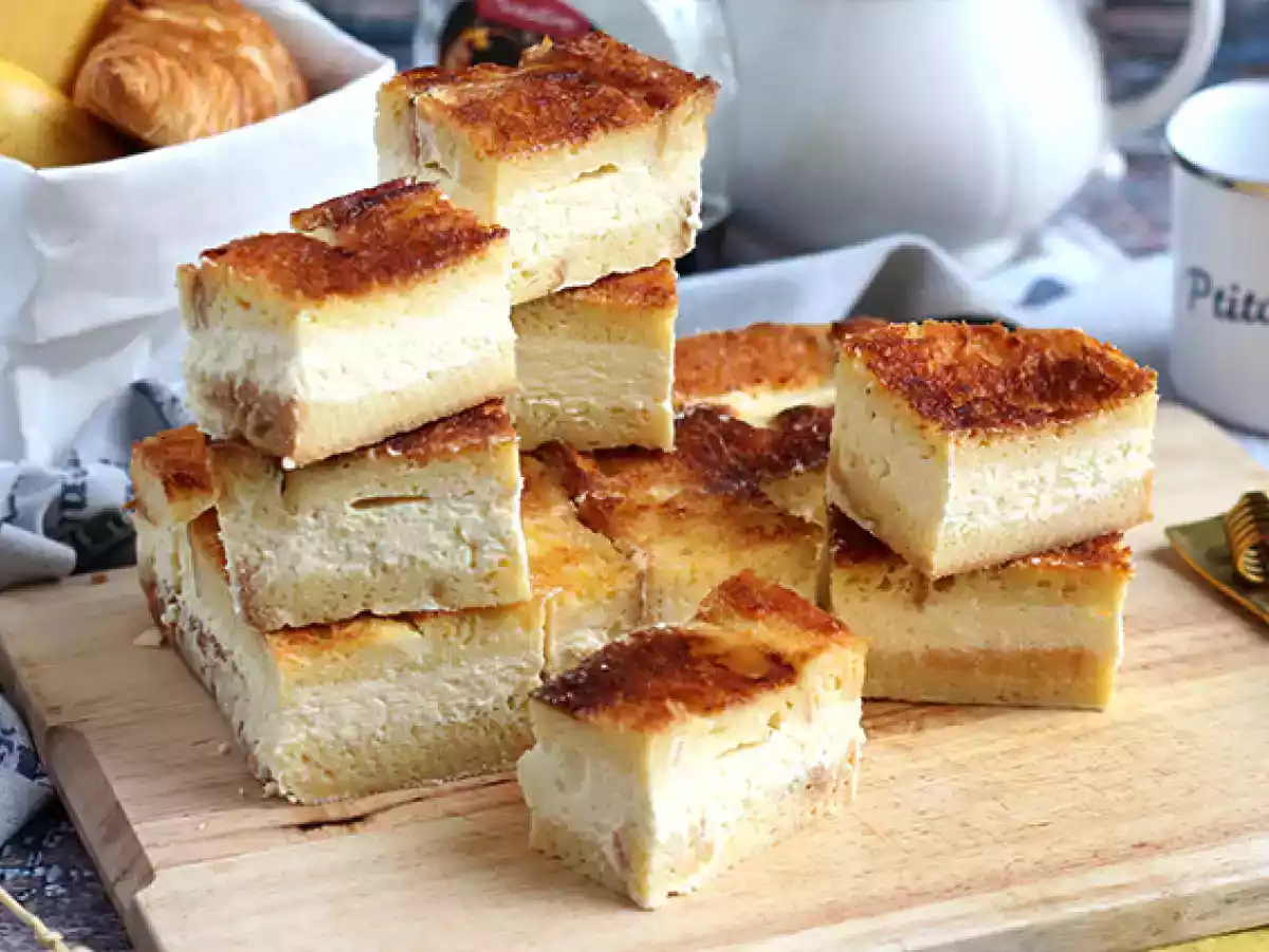 Cheesecake og fransk toast cheesecake bars (fransk toast cheesecake bars)