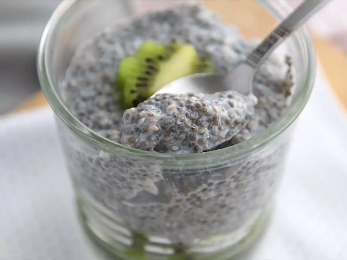 Chiafrøbudding med kiwi - foto 2