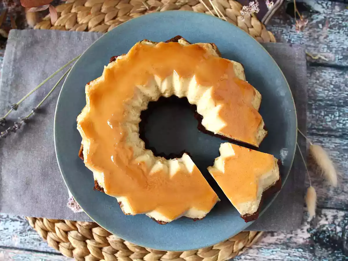 Choco flan, den perfekte kombination af en saftig chokoladekage og en vaniljekaramelflan - foto 5