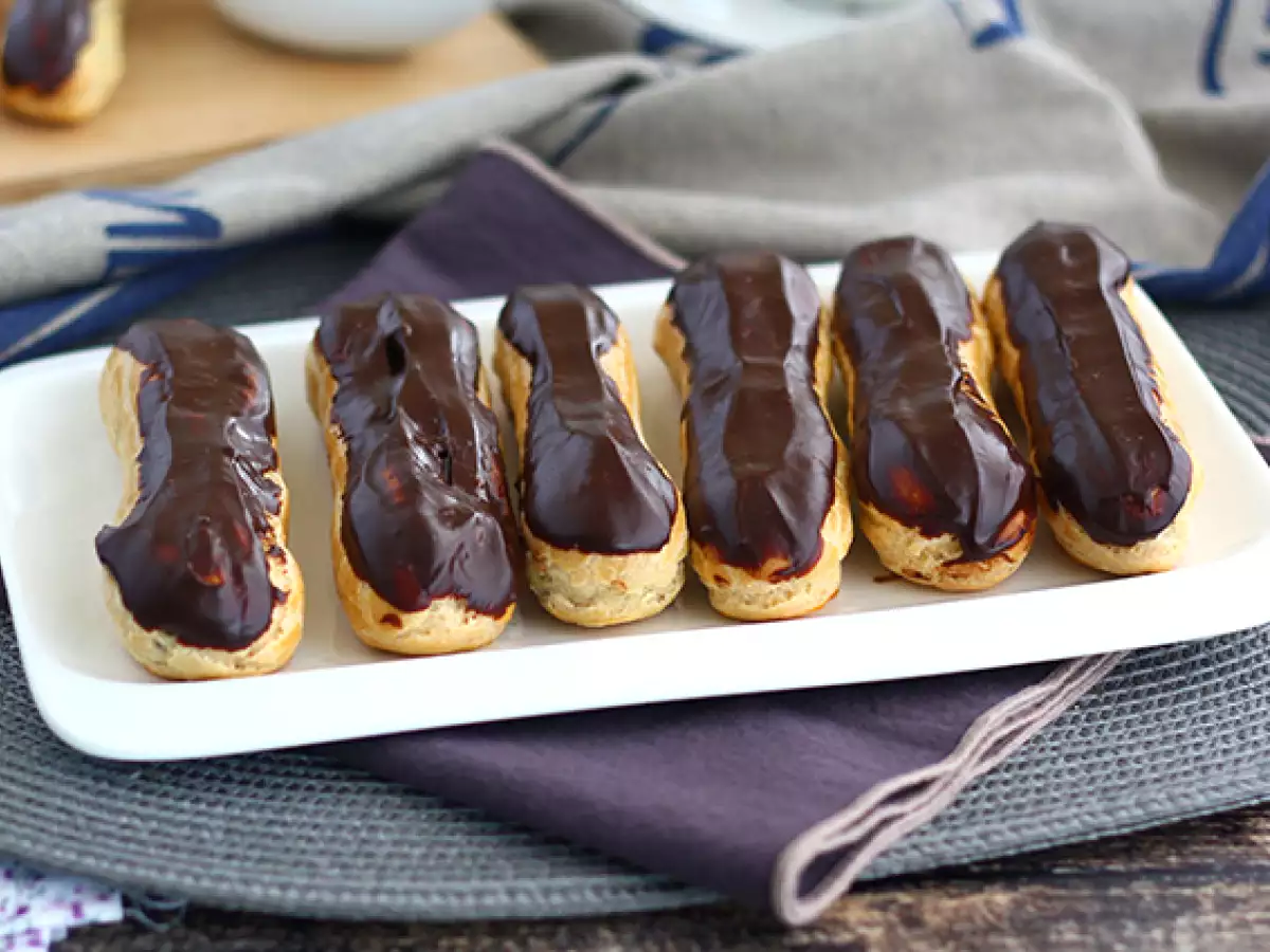 Chokolade-éclairs (trin for trin) - foto 2