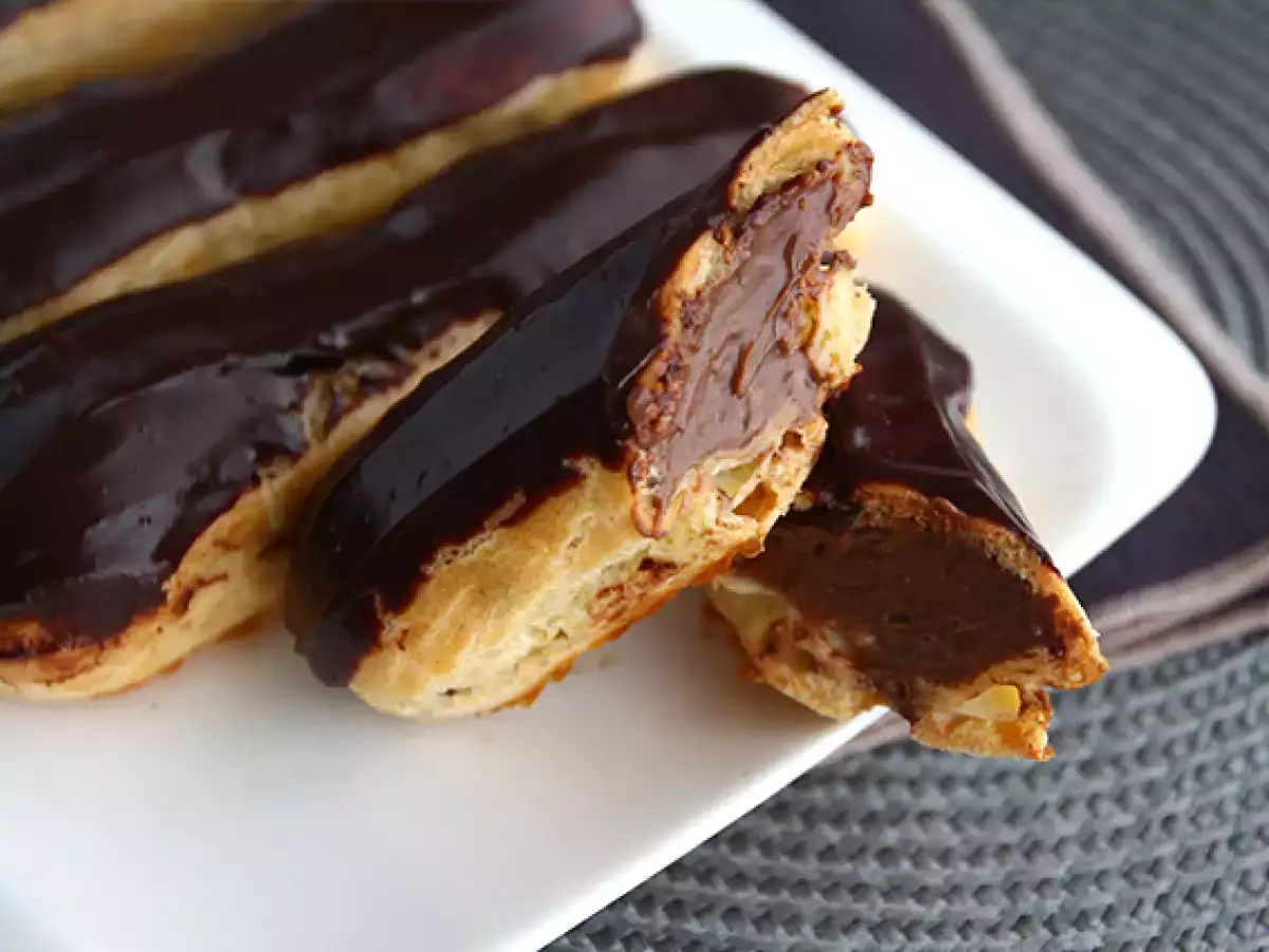 Chokolade-éclairs (trin for trin) - foto 4