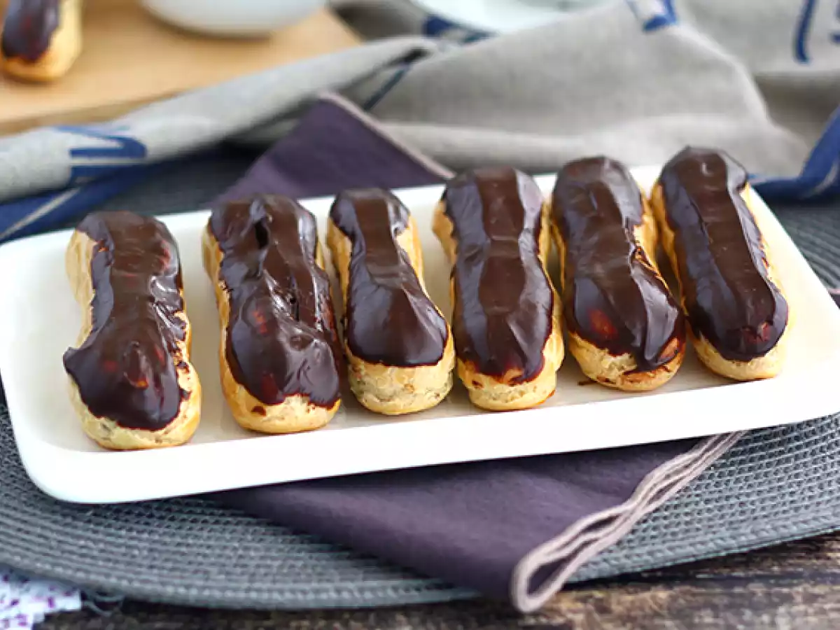 Chokolade-éclairs (trin-for-trin-vejledning) - foto 2