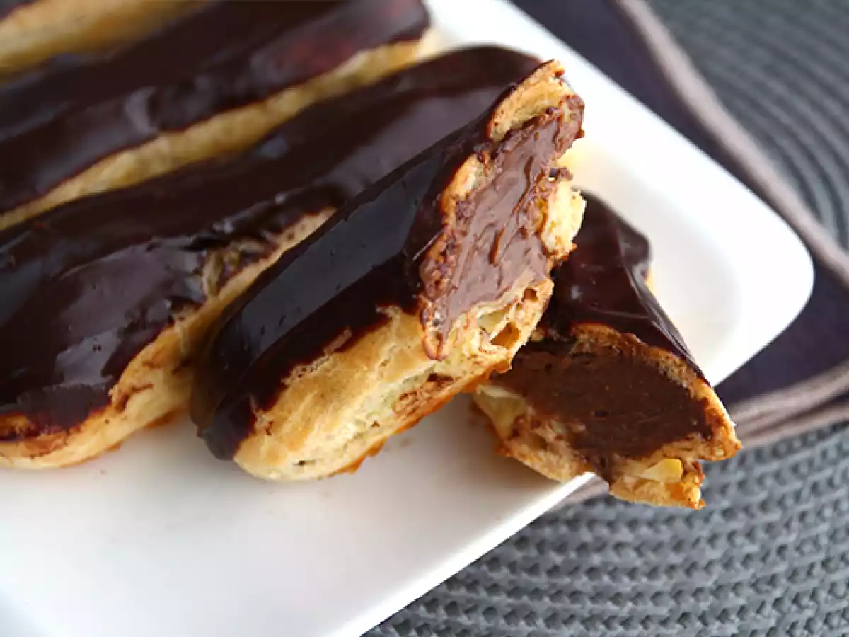 Chokolade-éclairs (trin-for-trin-vejledning) - foto 4