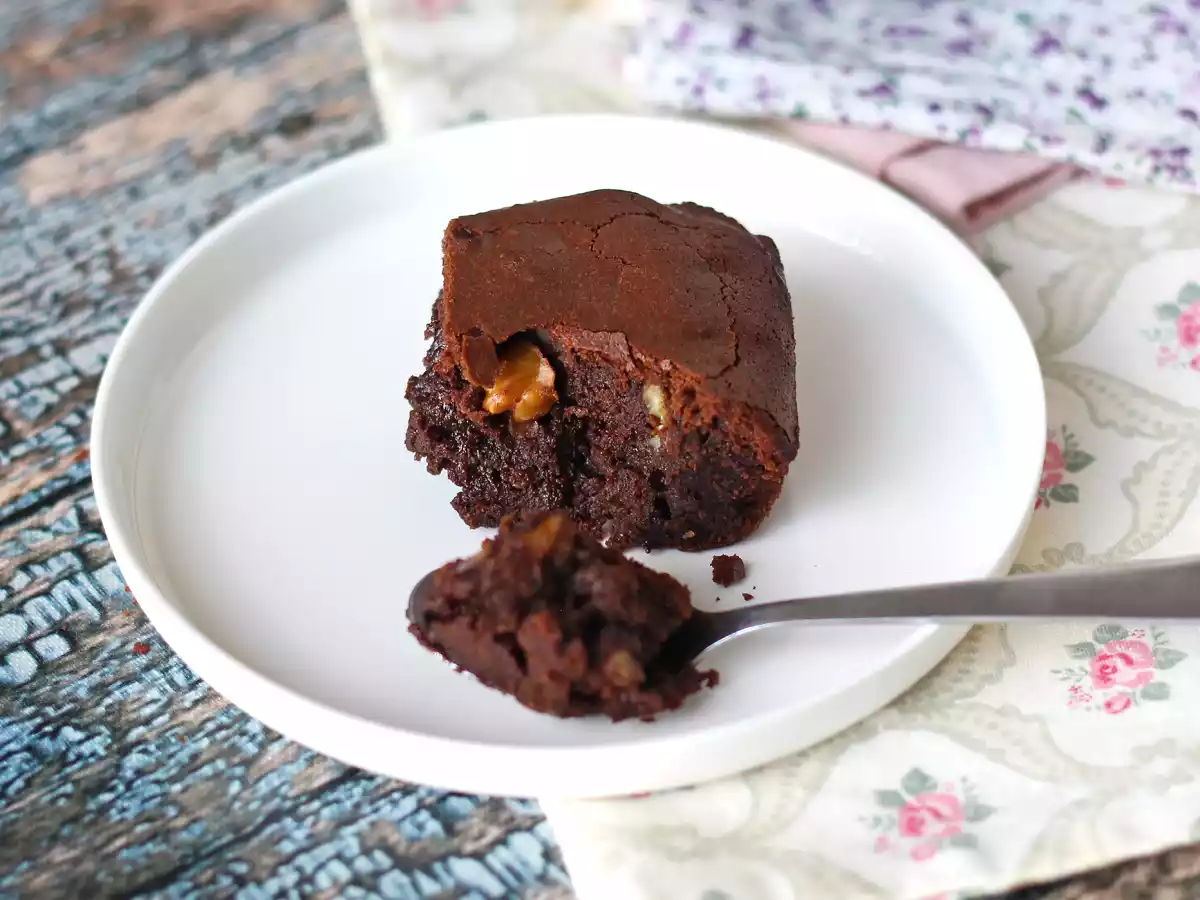 Chokolade- og valnøddebrownie på Air fryer - foto 2