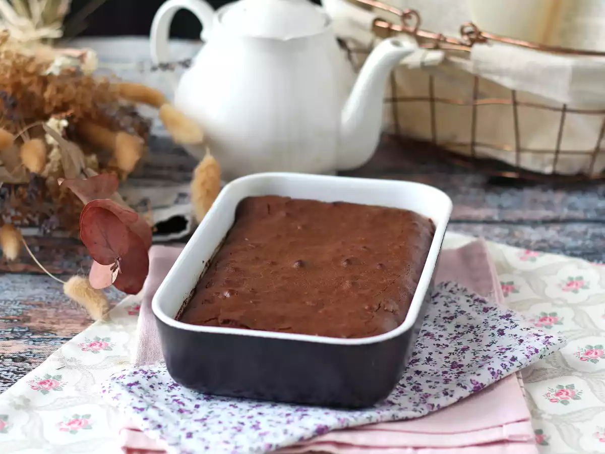 Chokolade- og valnøddebrownie på Air fryer - foto 3