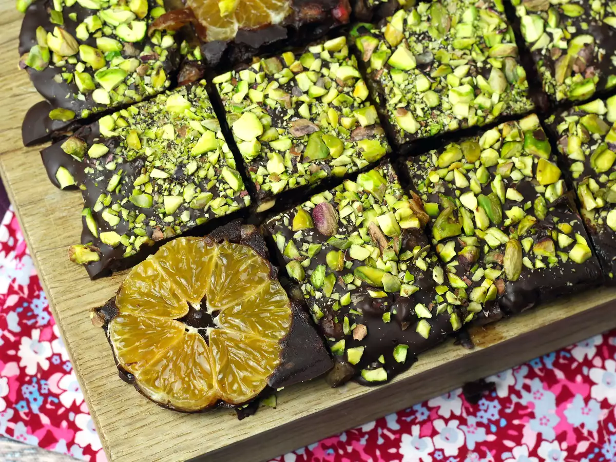 Chokoladebar med pistacie og mandarin, den perfekte godbid til vinteren! - foto 4