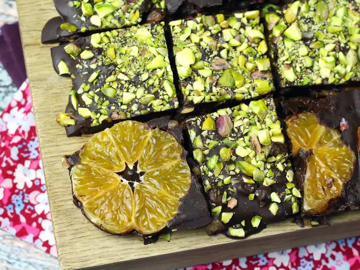 Chokoladebar med pistacie og mandarin, den perfekte godbid til vinteren! - foto 6