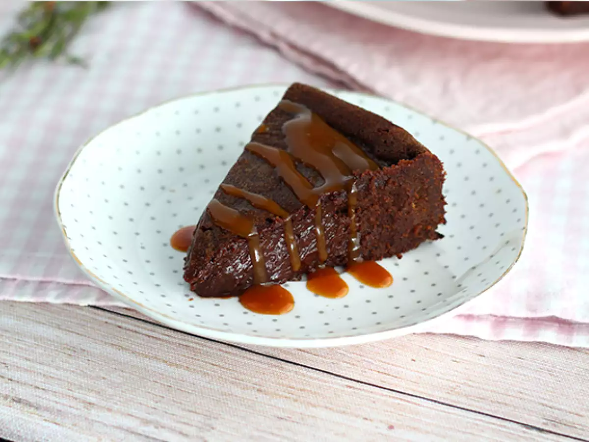 Chokoladefondant med saltet smørkaramel