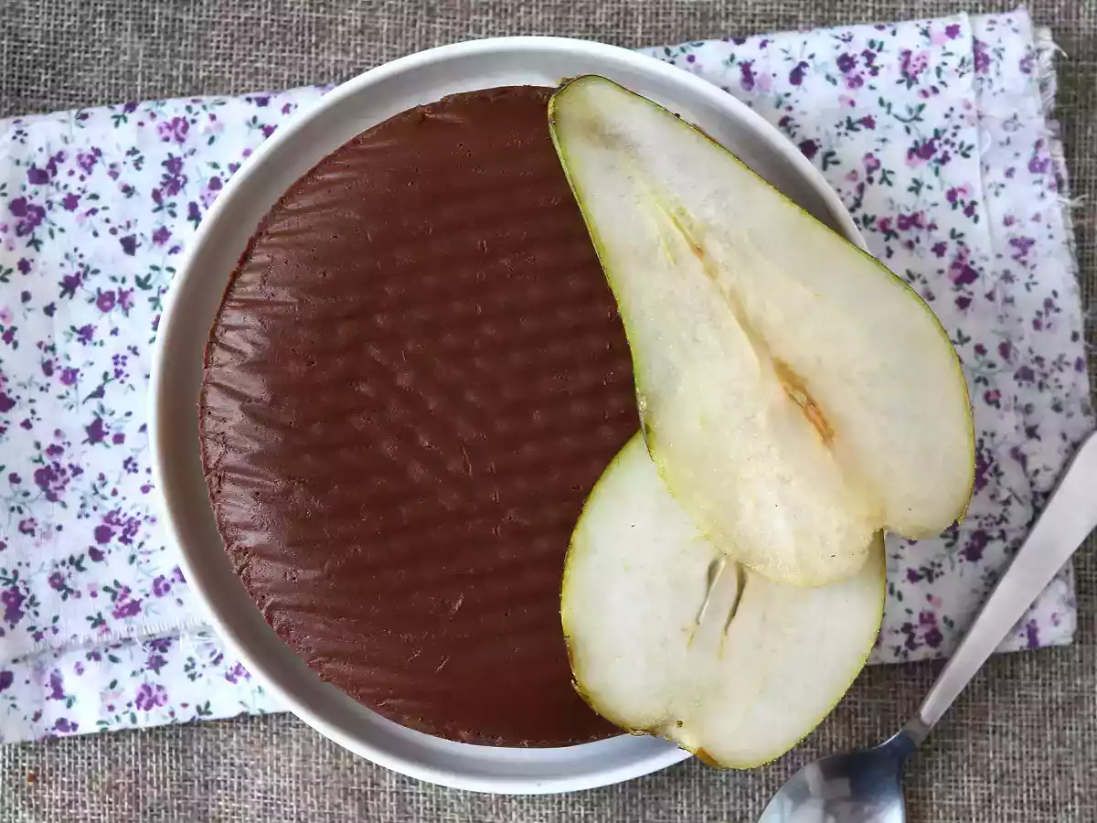 Chokoladepærefudge, en supernem dessert at lave med kun 2 ingredienser! - foto 4