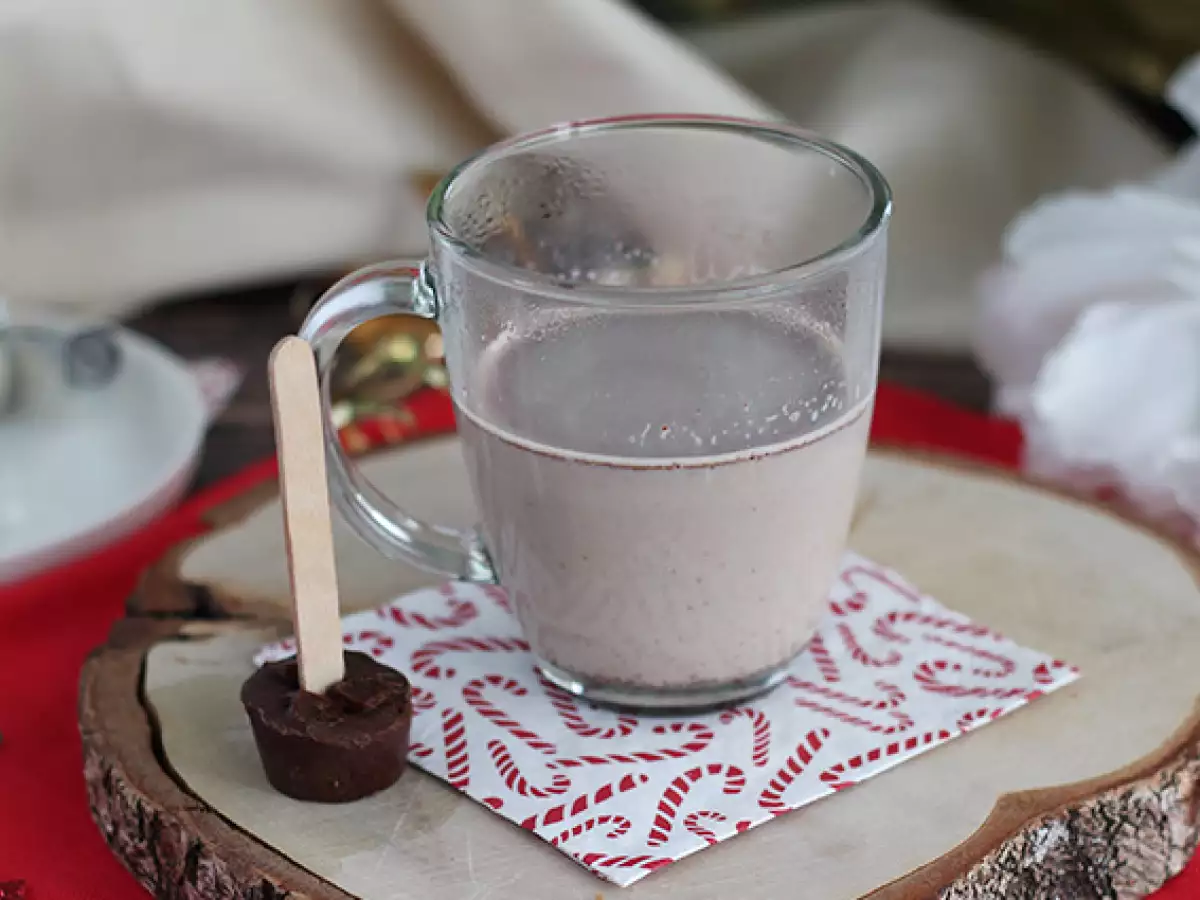 Chokoladeslikkepinde til varm kakao: mørk chokolade og Carambar - foto 3