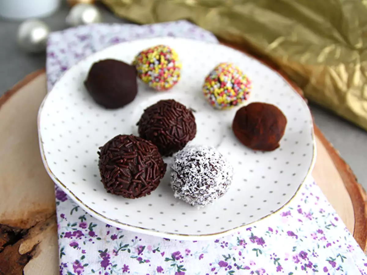 Chokoladetrøfler med overtræk - foto 4