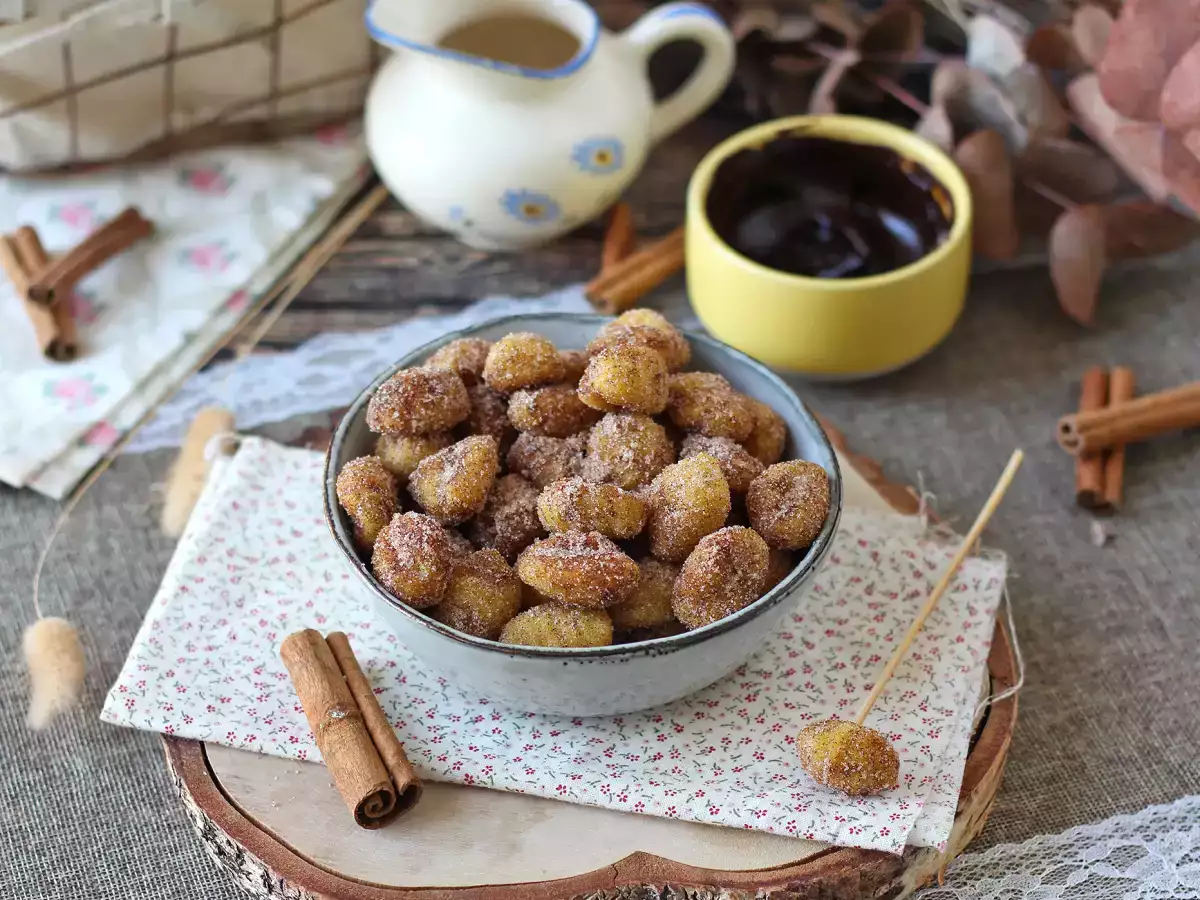 Churros-gnocchi i airfryer: dessert med kanel, lige til at hapse! - foto 4