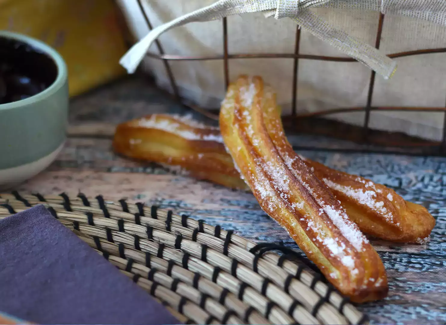 Churros tilberedt i air fryer