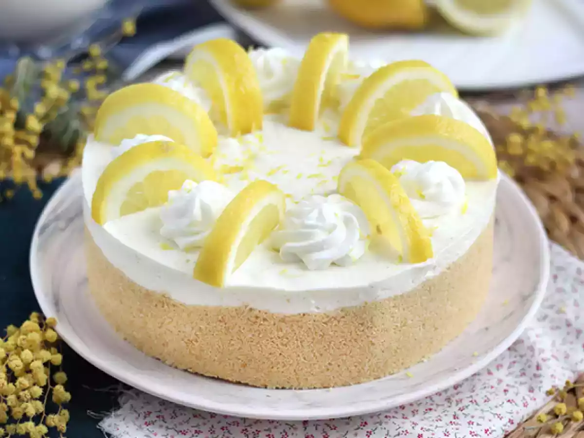 Citron-cheesecake uden bagning