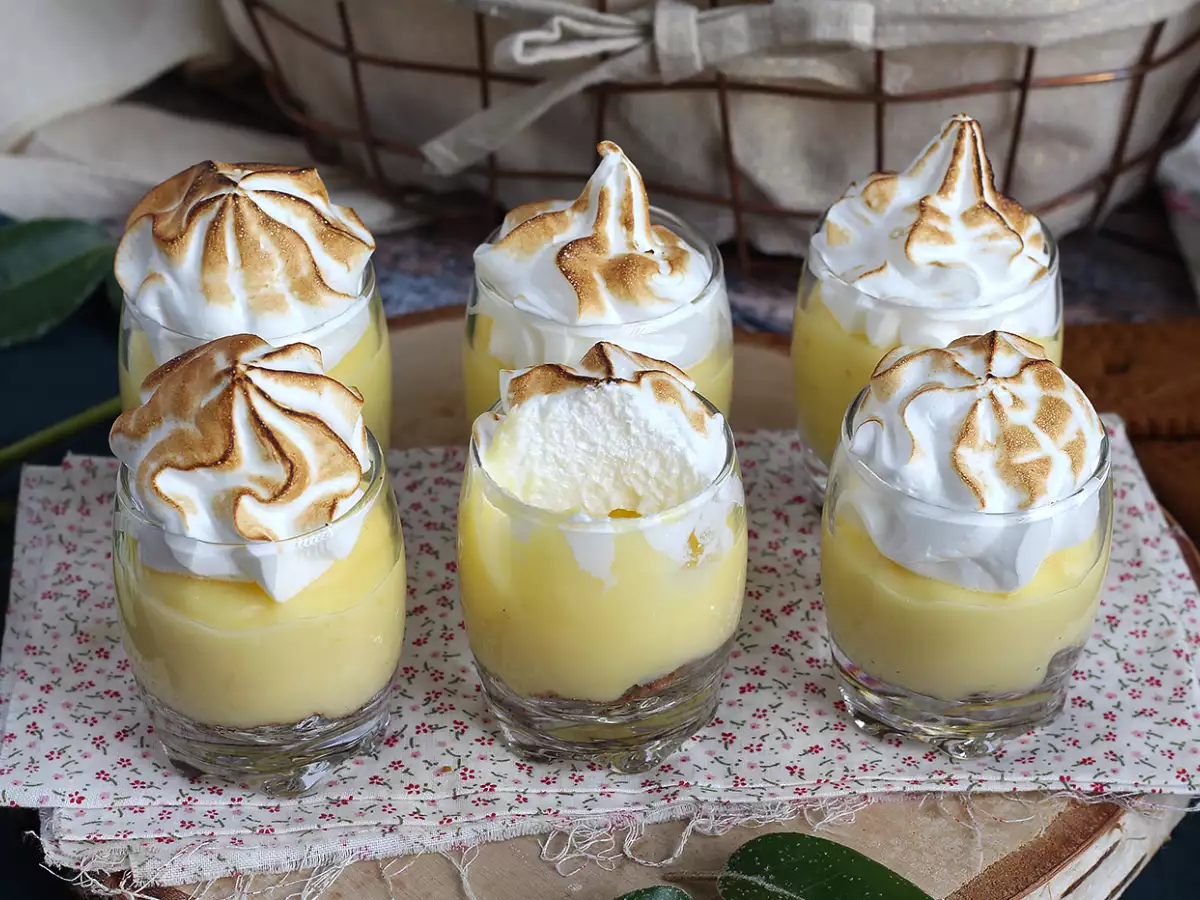 Citronmarengstærte i glas - foto 2