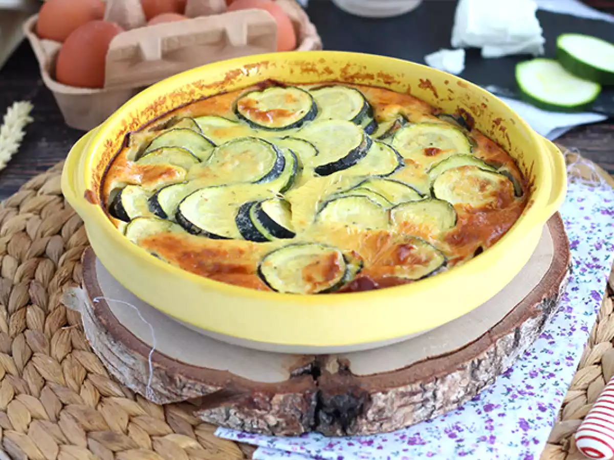 Clafoutis med courgette og gedeost - foto 5