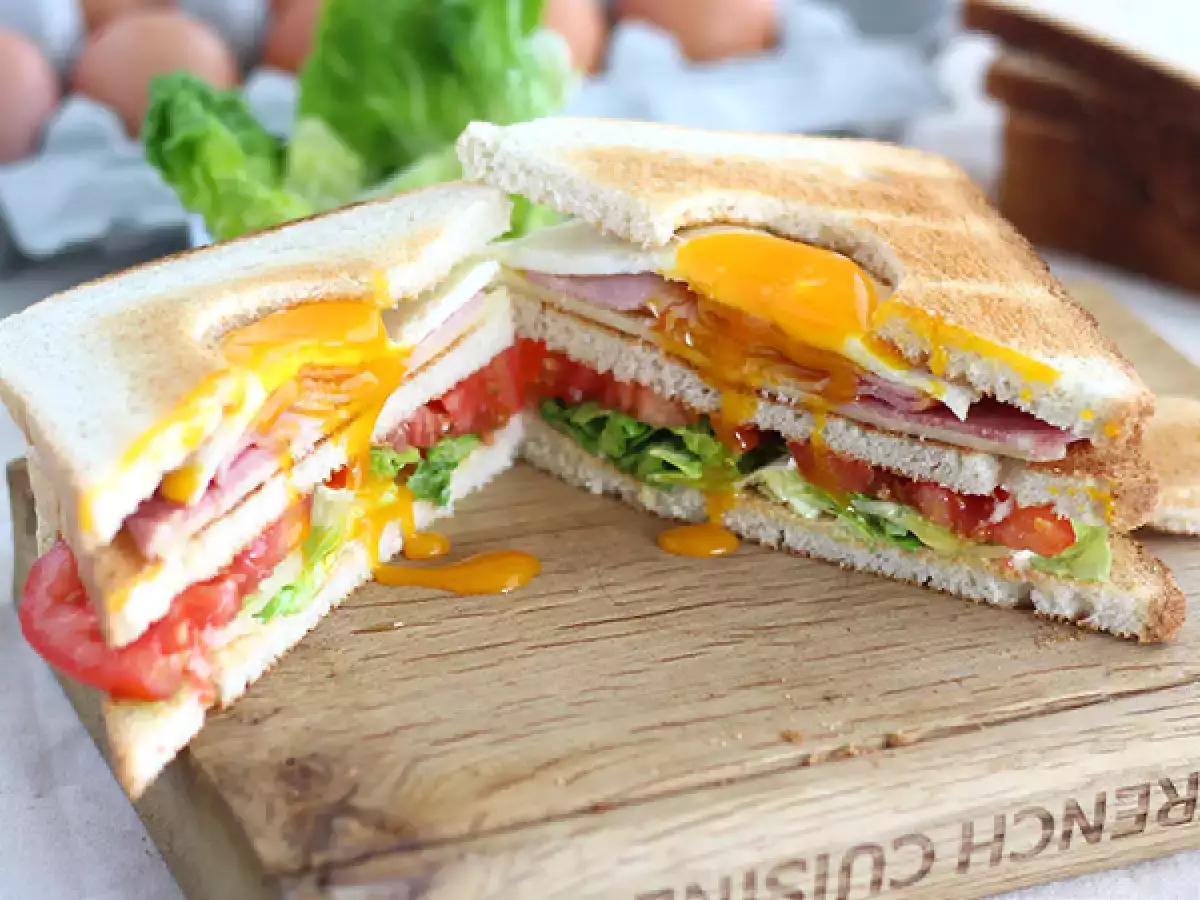 Club sandwich med æg - foto 2