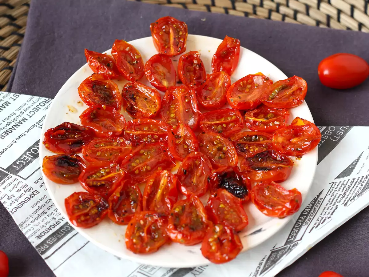 Confit-cherrytomater i airfryer - foto 4