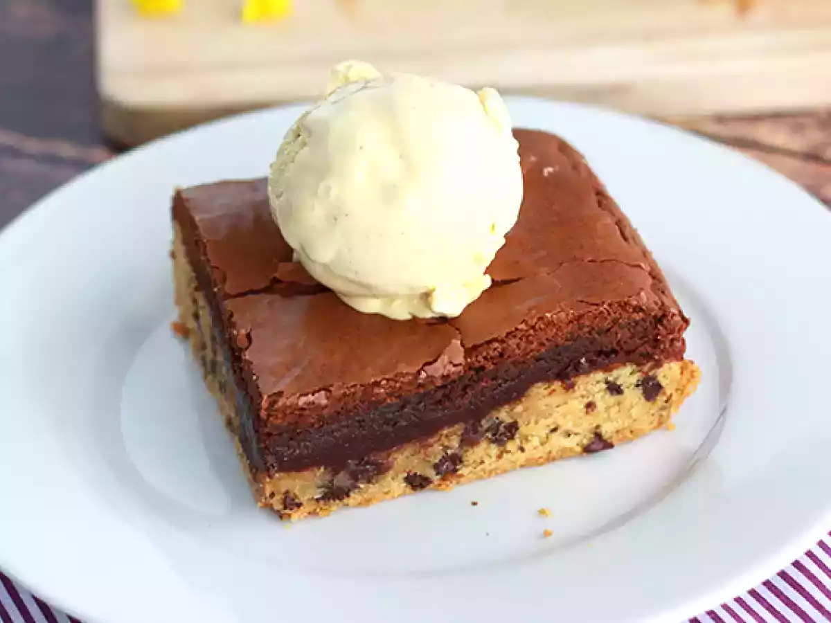 Cookie- og browniekage perfekt til en snack!